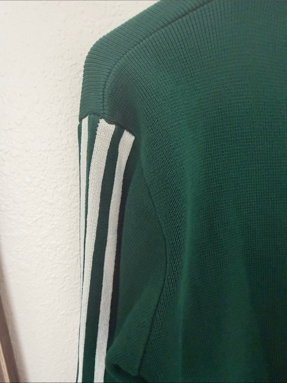 adidas Green Crewneck Sweater with Rhinestone Trefoil - Picture 8 of 9